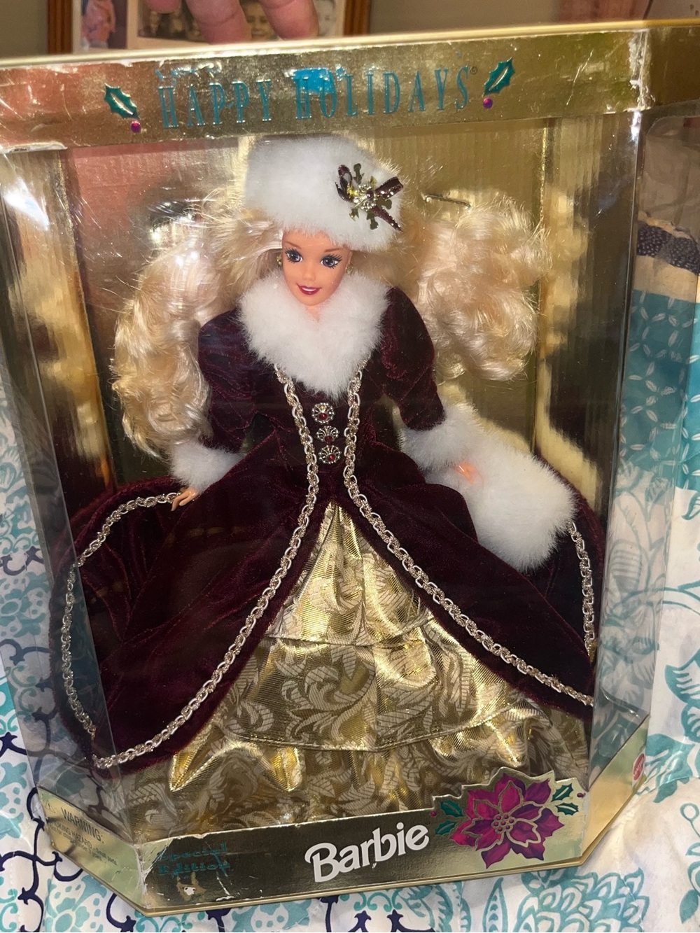 1996 Happy Holidays Barbie Special Edition doll